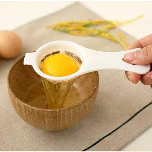 1Pcs Hot Plastic White Yolk Egg Separator Divider Kitchen Accessories Cooking Baking Tool Sifting Gadget Filter Holder Kitchen