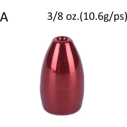 1Pc Tungsten Bullet Worm Weight Flipping Weight Fishing Sinker Lure Fishing Accessory