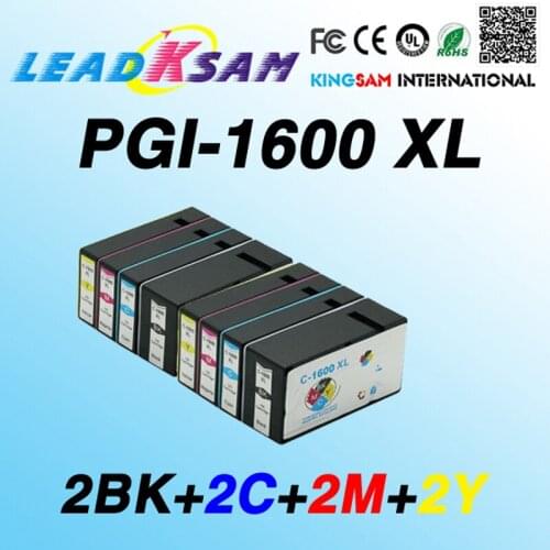 2set(BK/C/M/Y) PGI-1600 PGI1600 PGI 1600 compatible ink Cartridge For Canon MAXIFY MB2060 MB2360 inkjet printer