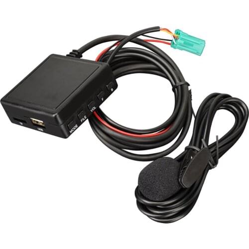 3.5 MM AUX TF USB Flash Drive Microphone Media Bluetooth for Mini Input ISO 6Pin Renault Stereo Updatelist