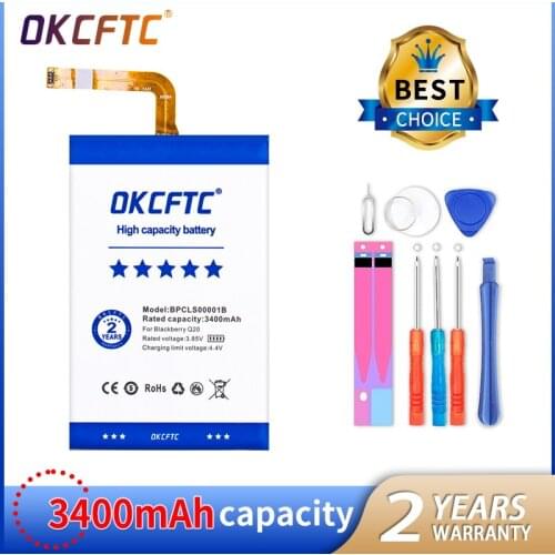 OKCFTC 3400mAh BPCLS00001B Battery for BlackBerry Q20