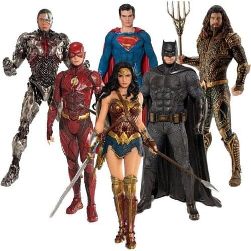 ARTFX Aquaman The Flash Bruce Wayne Cyborg Action Figure Statue PVC Collectible Model Toy