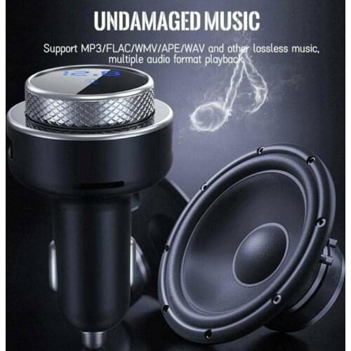 Car MP3 bluetooth player fm transmitter qc3.0 fast charge car charger