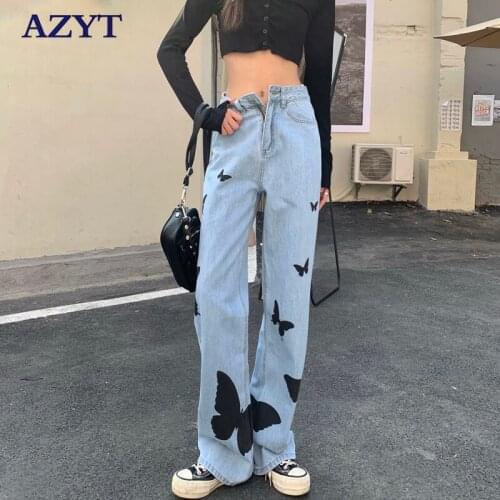 Женские прямые джинсы AZYT China At AliExpress