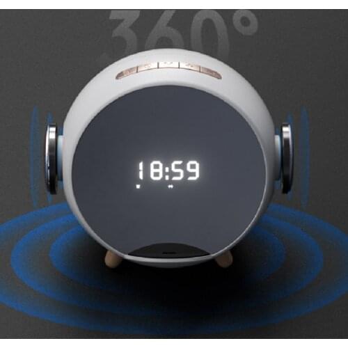 Mobile phone wireless charging Bluetooth audio alarm clock Bluetooth speaker Q8 intelligent wireless charging Bluetooth speaker