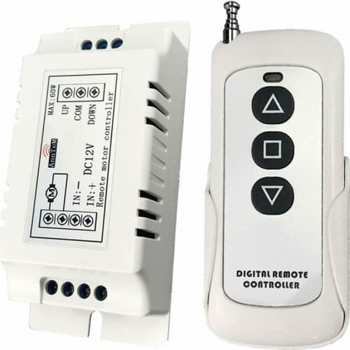 Wireless Remote Control Switch 433mhz rf Transmitter Receiver dc 9v 12v Motor Battery Power Forward Reverse Steering Controller