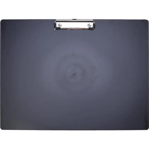 A3 Horizontal Clipboard Drawing Paper Clip Pad Thick Plastic Writing Pad Office File Folder Clip Board (Black)