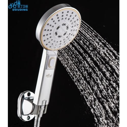 Doodii ABS Plastic Fashion High Quality Shower head Bathroom Accessories and Square Shower Head Rainfall Bath Chrome Finish