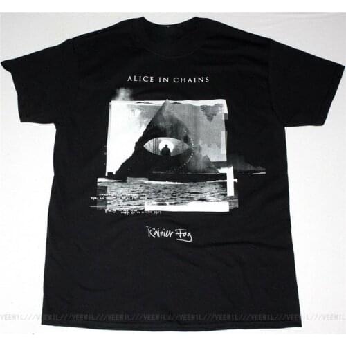 ALICE IN CHAINS RAINIER FOG ALTERNATIVE ROCK GRUNGE SEATTLE NEW BLACK T-Shirt New Trends T Shirt