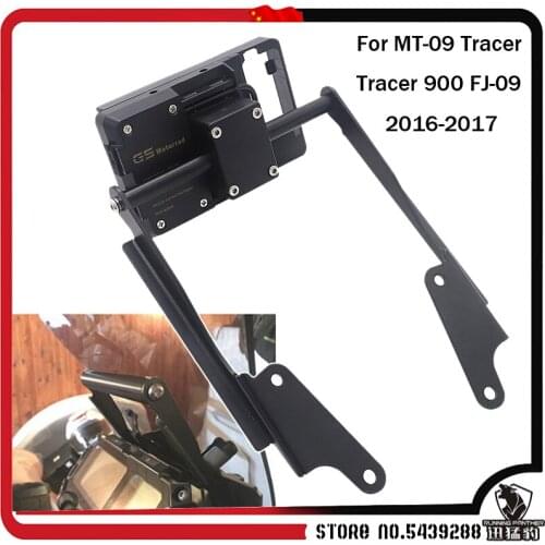 GPS Smart Phone Navigation Mount bracket USB and Wireless charging Adapter Holder For Yamaha MT 09 MT09 Tracer 900 FJ09 FJ 09