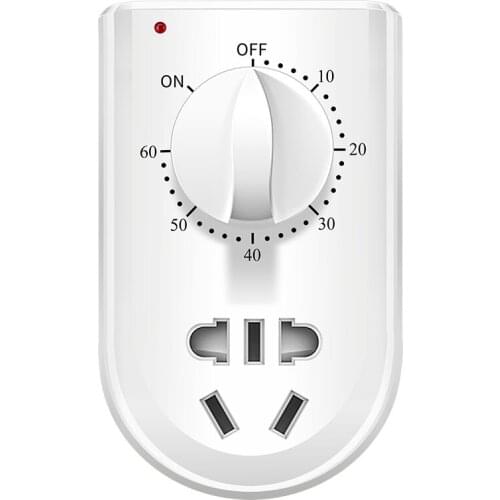 High Quality AC 220V 10A Pump Timer Mechanical Time Switch Countdown Control Socket Wall Mount 30Min