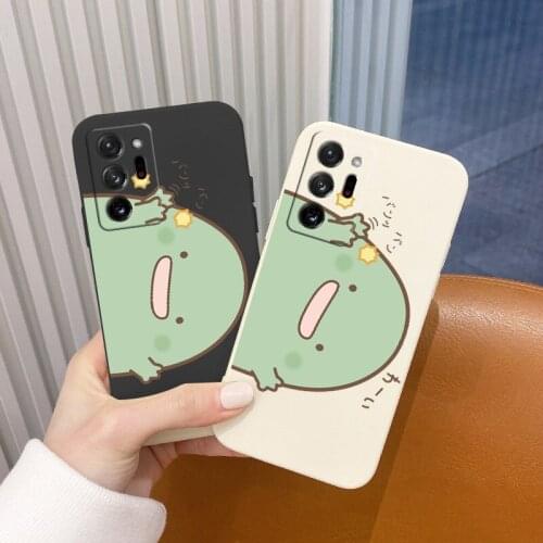 Cute Monster Square Liquid Case For Samsung Galaxy A72 A52 A42 A32 A22 A21S A02S A12 A02 A71 A51 A41 A31 Soft Phone Cover Case