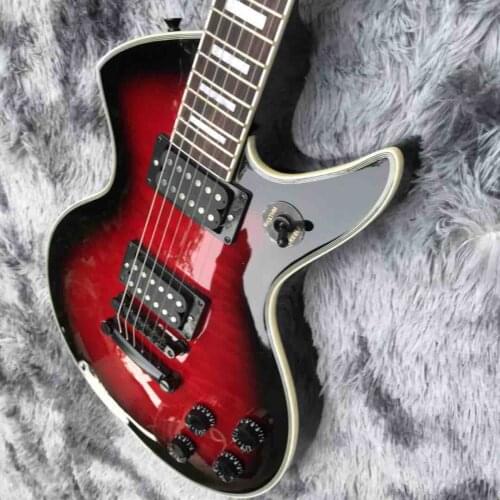 Custom Special Shape Striped Electric Guitar Accept Guitar Bass Customization Order