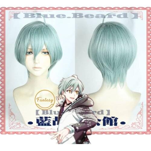Game IDOLiSH7 ZOOL Cosplay Wig ISUMI HARUKA Green Halloween Role Play Hair+Free Wig Cap