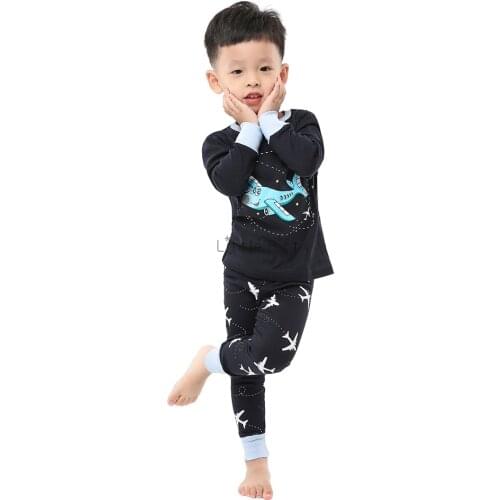 Boys Airplane Pajmas Sets Childrens Homewear for 2 3 4 5 6 7 8 Years Kids Pyjamas Homewear Kids Clothes Unicorn Girls Pajamas
