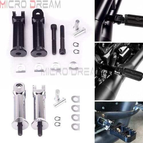 Motorcycle Foot Pegs Rest Support Mount Aluminum Rear Passenger Footpegs Clevis Kit For Harley Softail Models 18-later FXLR FLDE