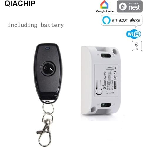 QIACHIP 433Mhz RF Wireless Wifi Smart Switch Remote Control Switch AC 110V 220V Automation Module DIY Timer Universal Smart Home