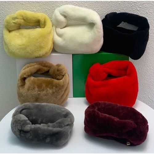 Luxury Fashion Mini Hairy Hobos Armpit Bag Underarm Bag Crossbody Bag Tote Bag Handbag Womens Leather Female Bag Womens Bag