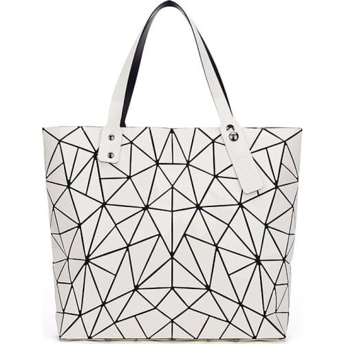 Luxury handbags for women fashion geometric pattern designer shoulder bag for ladies 2020 large tote bags for shopping