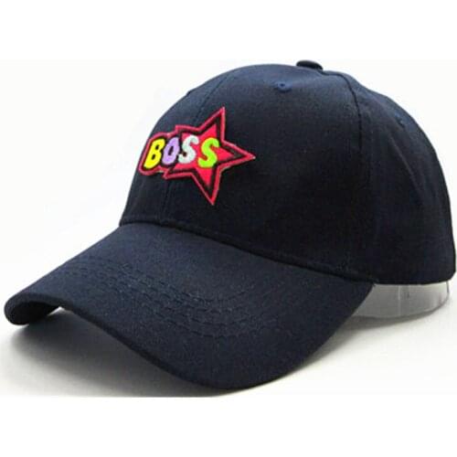 Boss Letter Embroidery Cotton Baseball Cap Hip-hop Cap Adjustable Snapback Hats for Men and Women 293