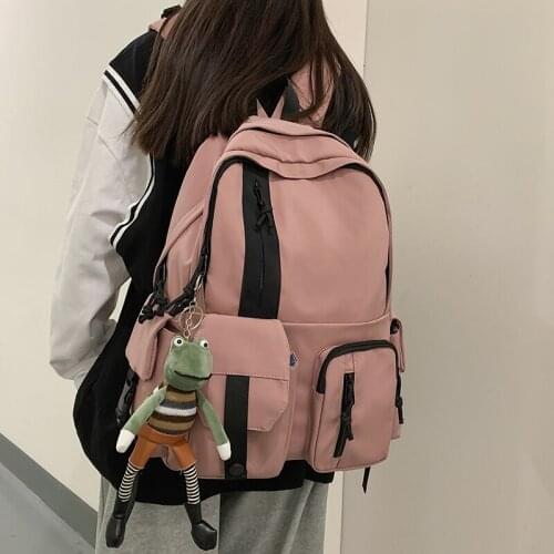 Student School Bags Laptop Bookbag Kawaii Travel Backpack Female School Bags For Teenagers Girl 2022 Women Nylon Backpack