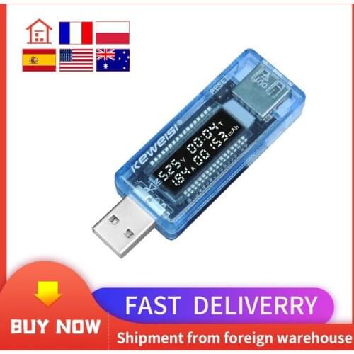 LCD USB Detector USB Volt Current Voltage Doctor Charger Capacity Plug And Play Power Bank Tester Meter Voltmeter Ammeter
