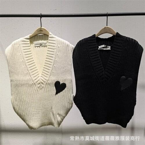 2021 New Autumn Casual Ladies Sweater Vest Print High Quality Women Waistvest Slim Fashion Elegant Female Gilet T596