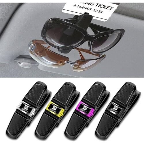 1Pcs Car Sun Visor Sunglasses Clip Ticket Card Universal Clamp For Seat Leon Ibiza Ateca Sportcoupe Alhambra Exeo Altea Arona