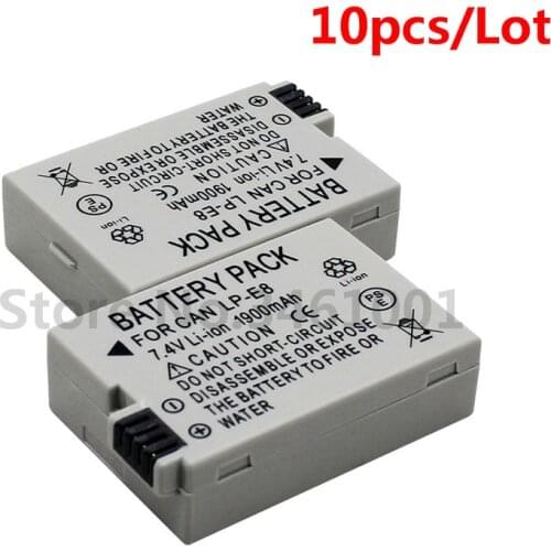 10pcs/lot LP-E8 LPE8 LP E8 Camera Battery For Canon EOS 550D 600D 650D 700D Rebel X4 X5 X6i X7