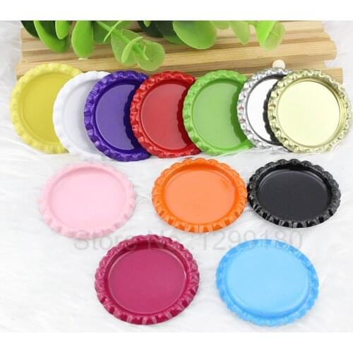 24pcs/lot Colorful Cameo/Glass/Cabochon Frame bezel Settings Base No Hole 34mm (inner size 27mm) K05034