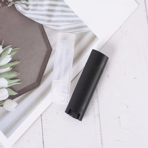 5pcs 5ml Empty Refillable Bottle Plastic Diy Lipstick Lip Balm Tubes Oval Deodorant Containers Holder Lipstick Tubes Makeup Tool