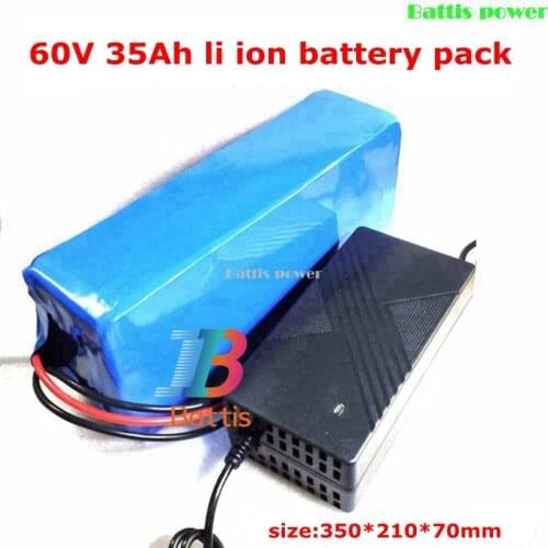 60v 35Ah li-ion battery pack 100A BMS 5400w 3600w 3000w dualtron ultra ⅠⅡ electric scooter bike motor power RV EV + 10A charge