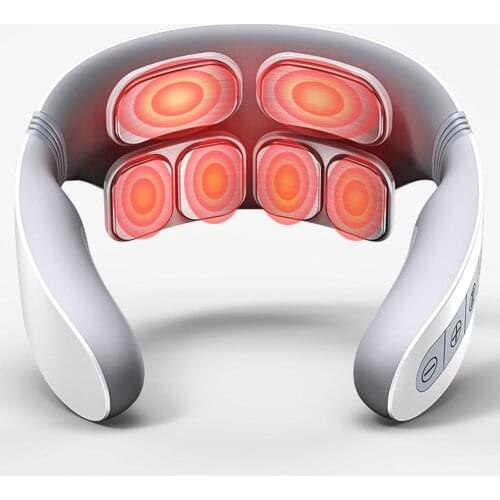 6D Pulse Heated Shoulder Neck Massager Smart Electric Cervical Shoulder Neck Massager with Remote Control Accessories