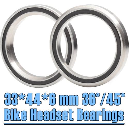 Bike Headset Bearings ACB3344 33*44*6 mm 36/45 2PCS ACB Road MTB Angular Contact Bicycle Bearing ACB3344H6