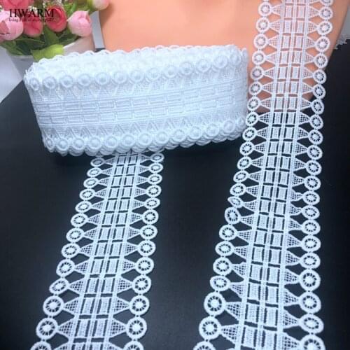 10yard 6cm african lace fabric skirt lace sewing trim dress accessories DIY High Quality wedding christmas decoration arts craft