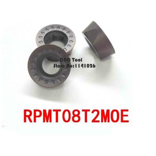 Free shipping 10pcs Carbide blade RPMT08T2MOE, CNC milling insert, numerical control lathe tool, suitable for stainless steel