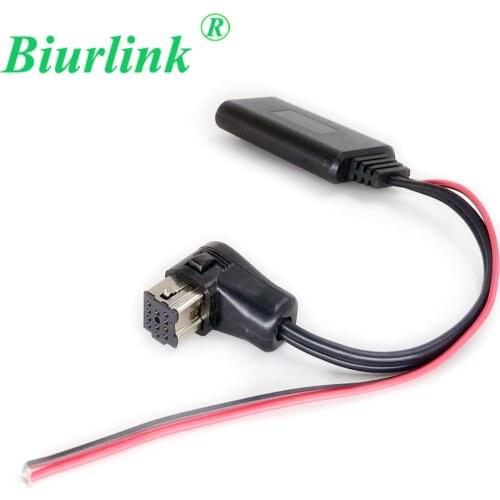 Biurlink 11Pins Car Stereo Wireless Bluetooth Module Audio Music Receiver Aux Adapter Cable for Pioneer IP-BUS IN Port