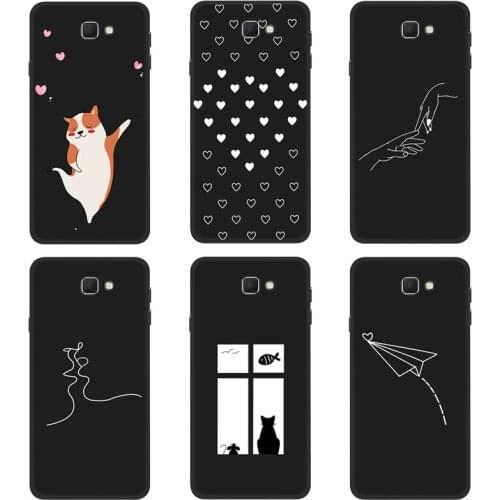 Case For Samsung Galaxy J7 Prime 2 Phone Case Back Cover With Black Softness Silicone Bumper