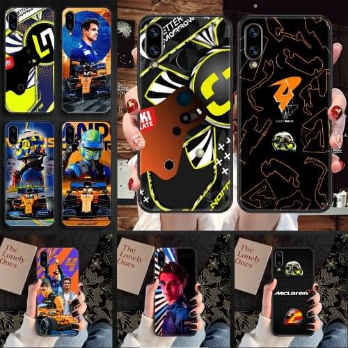 Racing Lando Norris Phone case For Huawei Honor 6 7 8 9 10 10i 20 A C X Lite Pro Play black art cover 3D shell luxury Etui soft