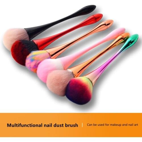 Gradient Nail Clean Brush Acrylic&UV Gel Nail Art Dust Cleaner Powder Remover Brush New Fashion 2021 Makeup Tool Women