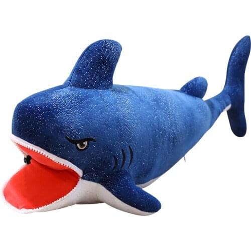 40-100CM Plush Shark Toy Soft Stuffed Animal Russia Shark Plush Toys Pillow Cushion Doll Simulation Doll for Kids Birthday Gifts