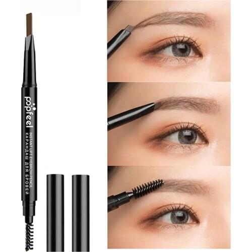1PC Double Headed Eyebrow Pencil Professional Waterproof Natural Long Lasting Not Blooming 5 Color Makeup Beauty Tool Cosmeticos