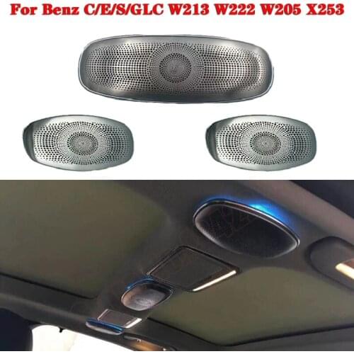 LED Ambient Light Set For Benz C/E/S/GLC W213 W222 W205 X253 MB 3/7/64 Colors Original Ceiling Speaker glasses case reading lamp