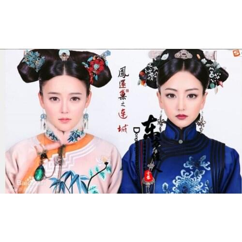 Liancheng Tong Minxiu Same TV Play Costume The Palace-the Lost Daughter Actress Embroidery Costume Qing Dynasty Princess Costume