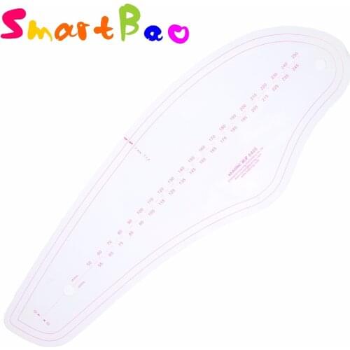 French Curve Ruler Sewing Pattern Making Flexible Plastic Dress Making Ruler for Tailor Design 5mm Spacing Curved Lines #6405