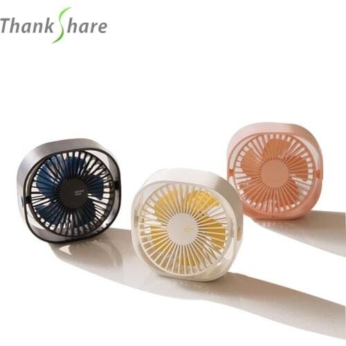 THANKSHARE Mini USB Fan Adjustable Angle Desktop USB Cooling Fan With Press-type Switch For Office Home Outdoor Travel Portable