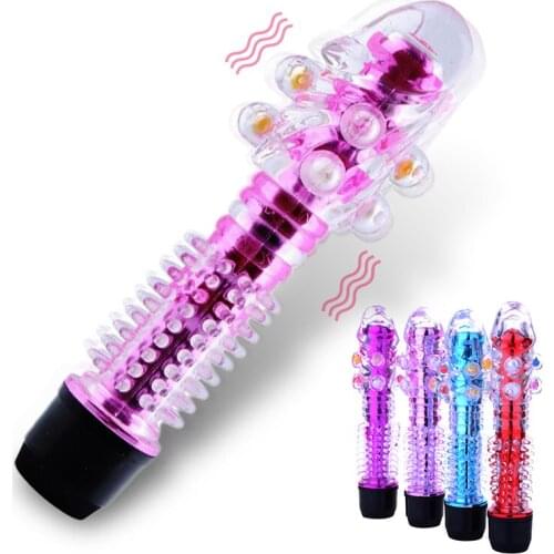 Powerful Vibration Bullet Dildo Vibrator for Women Lesbian Vaginal Massager G spot Vibrator Jelly Dildos Clitoris Sex Products