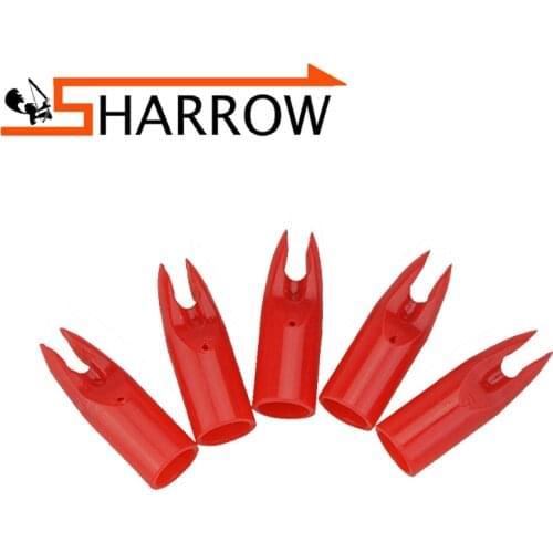 60pcs Archery Plastic Arrow Nock ID7mm 7 Colors Arrow Nock Pin Outdoor Sport Hunting Shooting Accessory