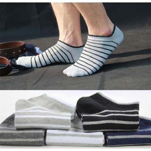 Men Striped Socks Anchor Male Spring Summer Autumn Breathable Quick Drying Refreshing Socks Comfortable Casual Sporting Socks