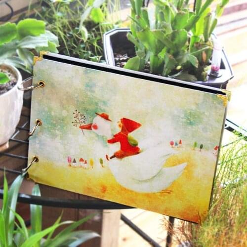 NEW Retro DIY Scrapbook Photo Album Weeding Travel Baby Album Craft Handmade Craft Paper Wedding Memory Photo Album Scrapbook